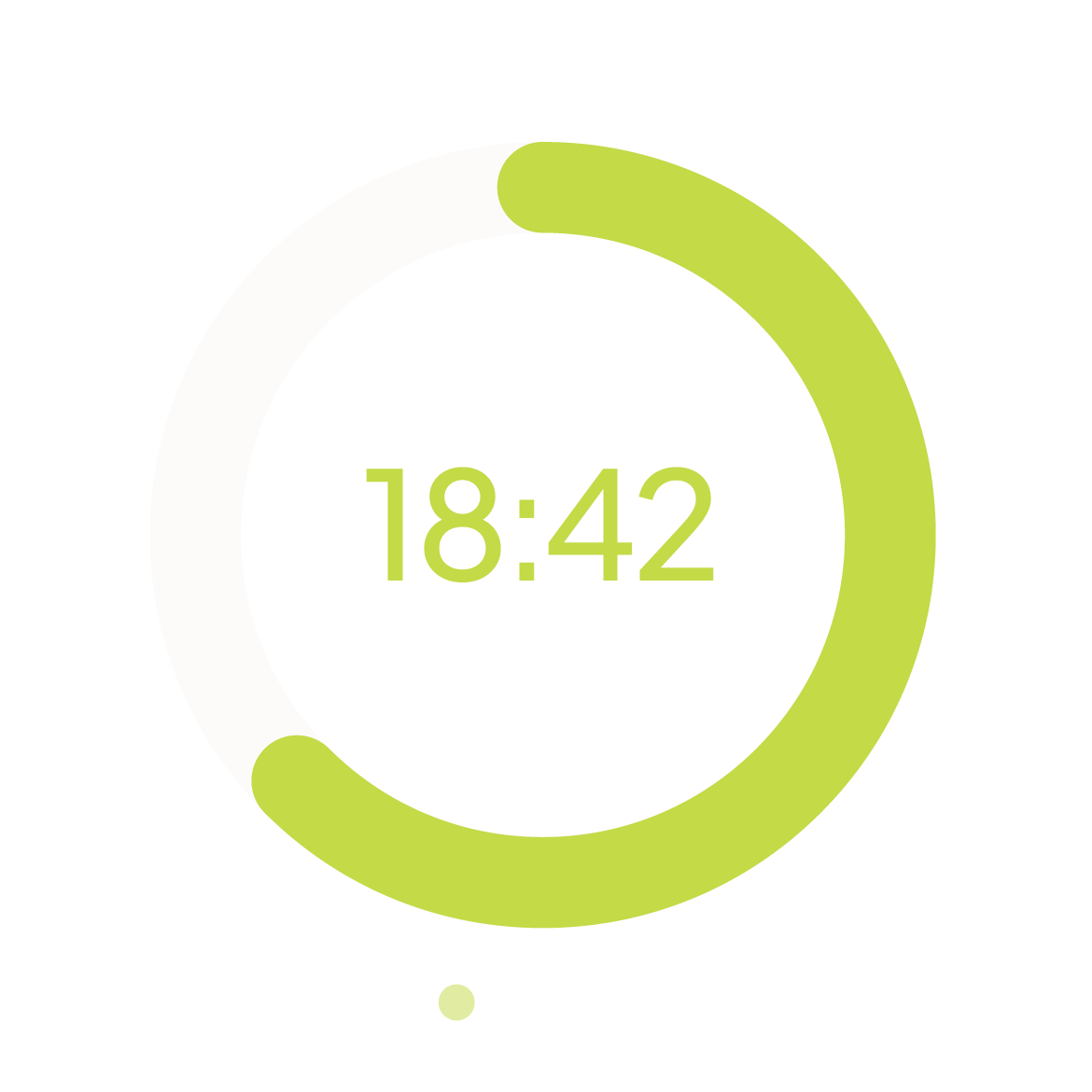 Focus timer running a 25 minute block